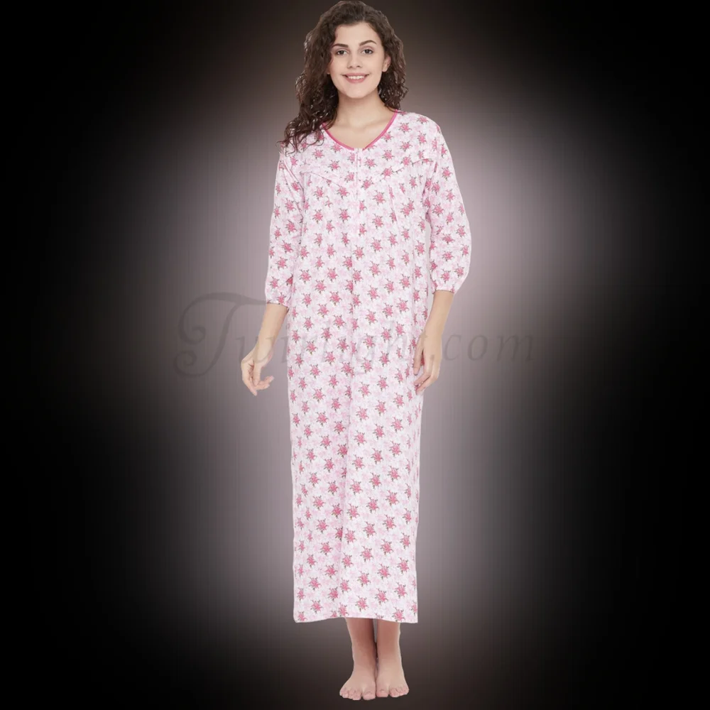 Floral Nightgown - Picture 2 of 3